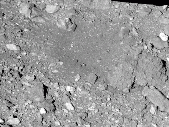 Nightingale sample site on asteroid Bennu