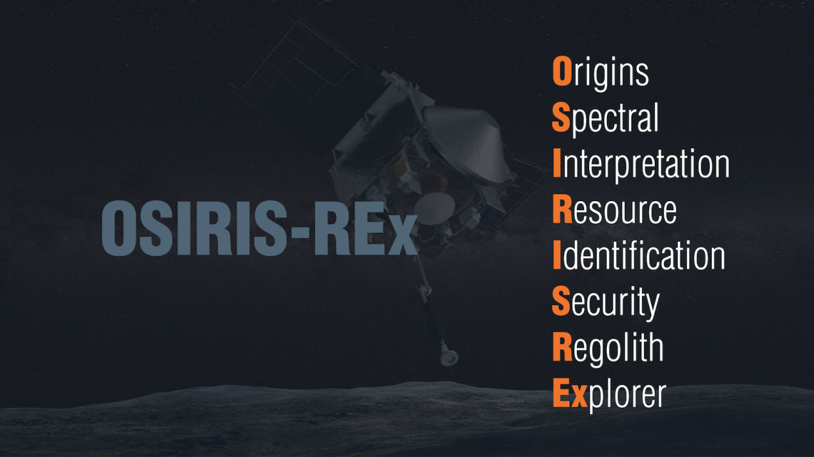 OSIRIS-REx stands for Origins, Spectral, Interpretation, Resource, Identification, Security, Regolith, Explorer